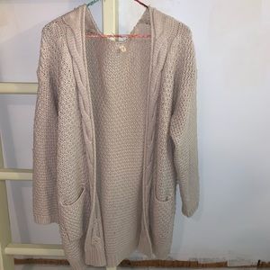 Cream chunky knit cardigan